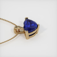2.51 Ct. Sapphire Pendant, 14K Yellow Gold 3