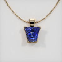 2.06 Ct. Sapphire Pendant, 14K Yellow Gold 1
