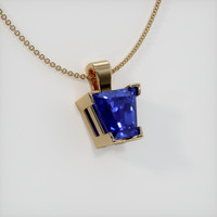 2.06 Ct. Sapphire Pendant, 14K Yellow Gold 2