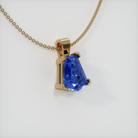 2.54 Ct. Sapphire Pendant, 14K Yellow Gold 2