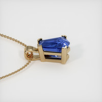 2.54 Ct. Blue Sapphire Pendant, 14K Yellow Gold 3