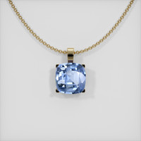 0.79 Ct. Sapphire Pendant, 14K Yellow Gold 1