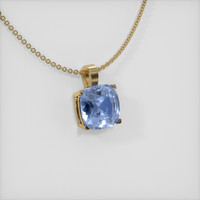 0.79 Ct. Sapphire Pendant, 14K Yellow Gold 2
