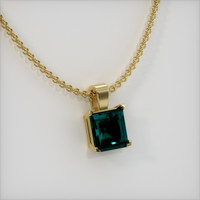 1.63 Ct. Gemstone Pendant, 14K Yellow Gold 2