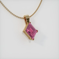 0.42 Ct. Sapphire Pendant, 14K Yellow Gold 2