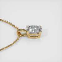 0.56 Ct. Sapphire Pendant, 14K Yellow Gold 3