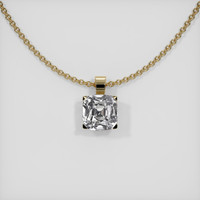 2.75 Ct. Sapphire Pendant, 14K Yellow Gold 1