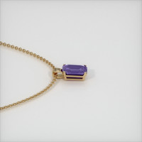 0.75 Ct. Sapphire Pendant, 14K Yellow Gold 3