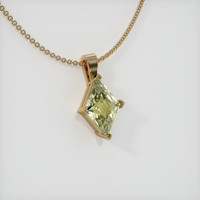 3.20 Ct. Sapphire Pendant, 14K Yellow Gold 2