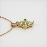 3.20 Ct. Sapphire Pendant, 14K Yellow Gold 3