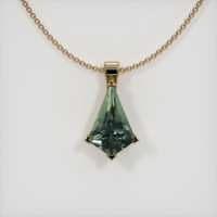 2.18 Ct. Sapphire Pendant, 14K Yellow Gold 1