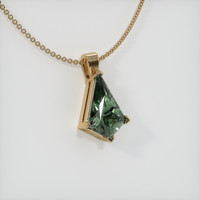 2.18 Ct. Sapphire Pendant, 14K Yellow Gold 2