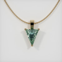 0.93 Ct. Sapphire Pendant, 14K Yellow Gold 1