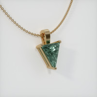 0.93 Ct. Sapphire Pendant, 14K Yellow Gold 2
