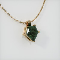 3.44 Ct. Sapphire Pendant, 14K Yellow Gold 2