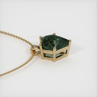 3.44 Ct. Sapphire Pendant, 14K Yellow Gold 3