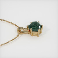 2.44 Ct. Sapphire Pendant, 14K Yellow Gold 3