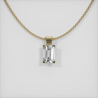 1.42 Ct. Sapphire Pendant, 14K Yellow Gold 1