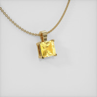 6.54 Ct. Sapphire Pendant, 14K Yellow Gold 2