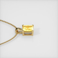 6.54 Ct. Sapphire Pendant, 14K Yellow Gold 3