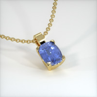 0.77 Ct. Sapphire Pendant, 18K Yellow Gold 2