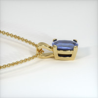 0.77 Ct. Sapphire Pendant, 18K Yellow Gold 3