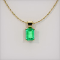 Emerald Pendant 0.75 Ct., 18K Yellow Gold Preview