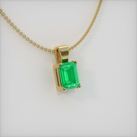 Emerald Pendant 0.75 Ct., 18K Yellow Gold Preview