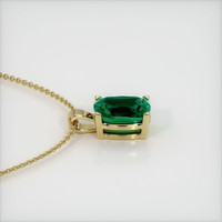 2.71 Ct. Emerald Pendant, 18K Yellow Gold 3