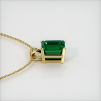 4.02 Ct. Emerald  Pendant - 18K Yellow Gold