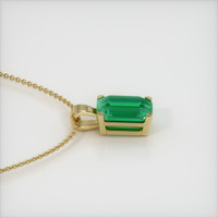 1.76 Ct. Emerald Pendant, 18K Yellow Gold 3