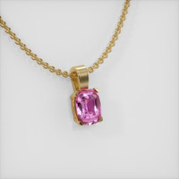 0.66 Ct. Sapphire Pendant, 18K Yellow Gold 2