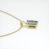 0.86 Ct. Bi Color Sapphire Pendant, 18K Yellow Gold 3