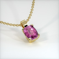 0.69 Ct. Sapphire Pendant, 18K Yellow Gold 2