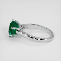 6.64 Ct. Emerald Ring, Platinum 950 4