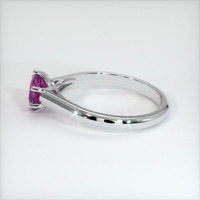 0.75 Ct. Pinkish Purple Sapphire Ring, Platinum 950 4