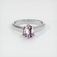0.75 Ct. Pink Sapphire Ring, Platinum 950 1