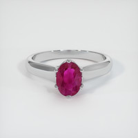 0.91 Ct. Ruby Ring, Platinum 950 1