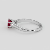 1.24 Ct. Pinkish Red Ruby Ring, Platinum 950 4