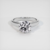 3.30 Ct. White Sapphire Ring, Platinum 950 1