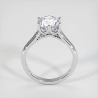 3.30 Ct. White Sapphire Ring, Platinum 950 3