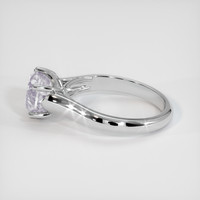3.30 Ct. White Sapphire Ring, Platinum 950 4