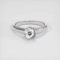 1.55 Ct. White Sapphire Ring, Platinum 950 1