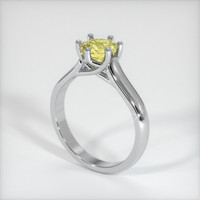 1.23 Ct. Yellow Sapphire Ring, Platinum 950 2