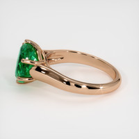 2.50 Ct. Emerald  Ring - 14K Rose Gold