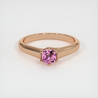 0.39 Ct. Pink Sapphire Ring, 14K Rose Gold 1