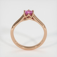 0.39 Ct. Pink Sapphire Ring, 14K Rose Gold 3