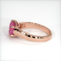 3.31 Ct. Pink Sapphire Ring, 14K Rose Gold 4