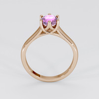 2.07 Ct. Pinkish Purple Sapphire Ring, 14K Rose Gold 3