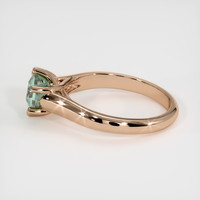 1.55 Ct. Bluish Green Sapphire Ring, 14K Rose Gold 4
